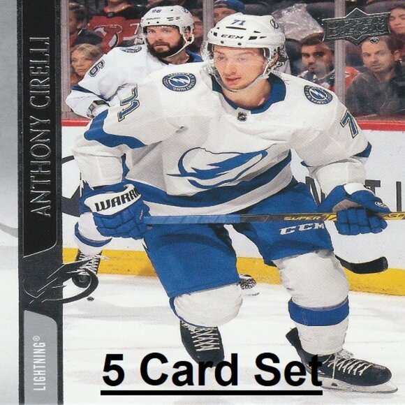 Anthony Cirelli Tampa Bay Lightning NHL Hockey Card Collection - 5 Card Set - Picture 1 of 6